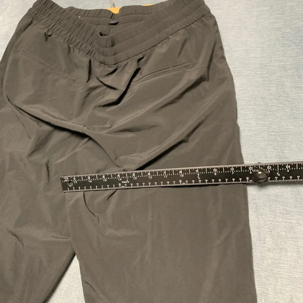 Banana Republic Airstretch Jogger Pants Mens Medium Black Tapered Leg Pull On